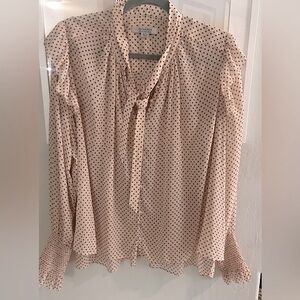 AllSaints  Lara Polka Dot   blouse size 8